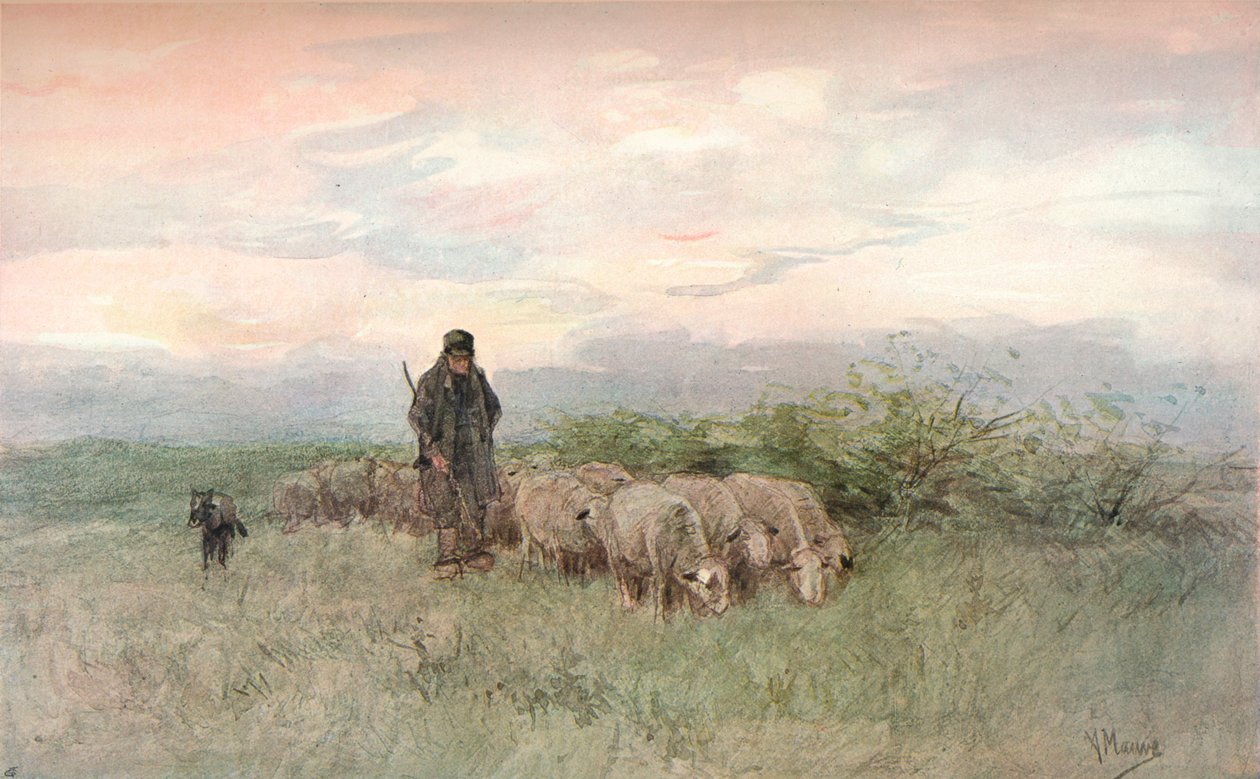 Çoban ve Sürü, 19. yüzyıl by Anton Mauve