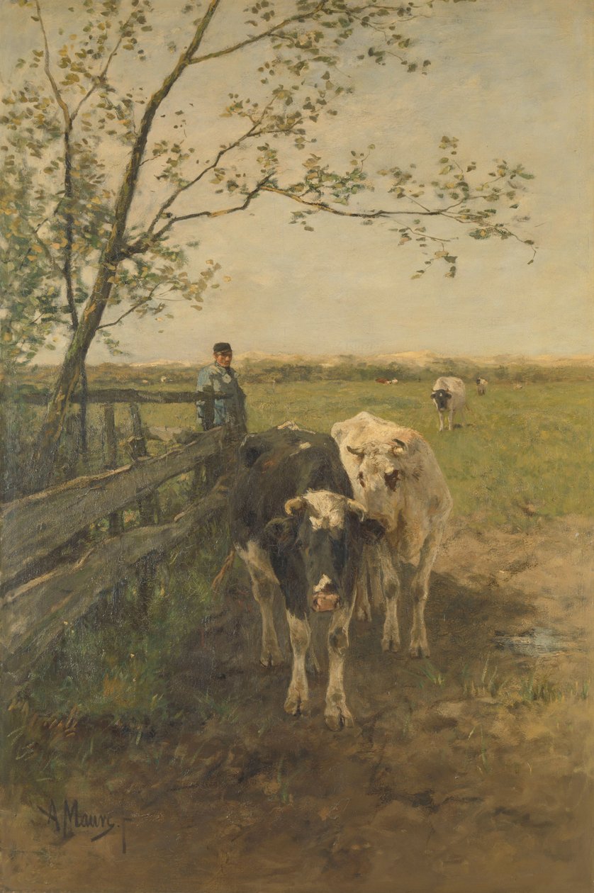 Süt virajı by Anton Mauve