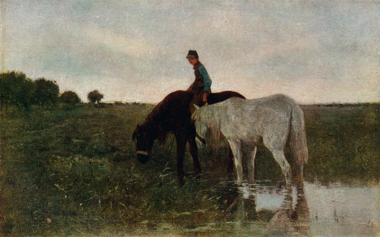 Atları Sulamak, 1871, 1913 by Anton Mauve