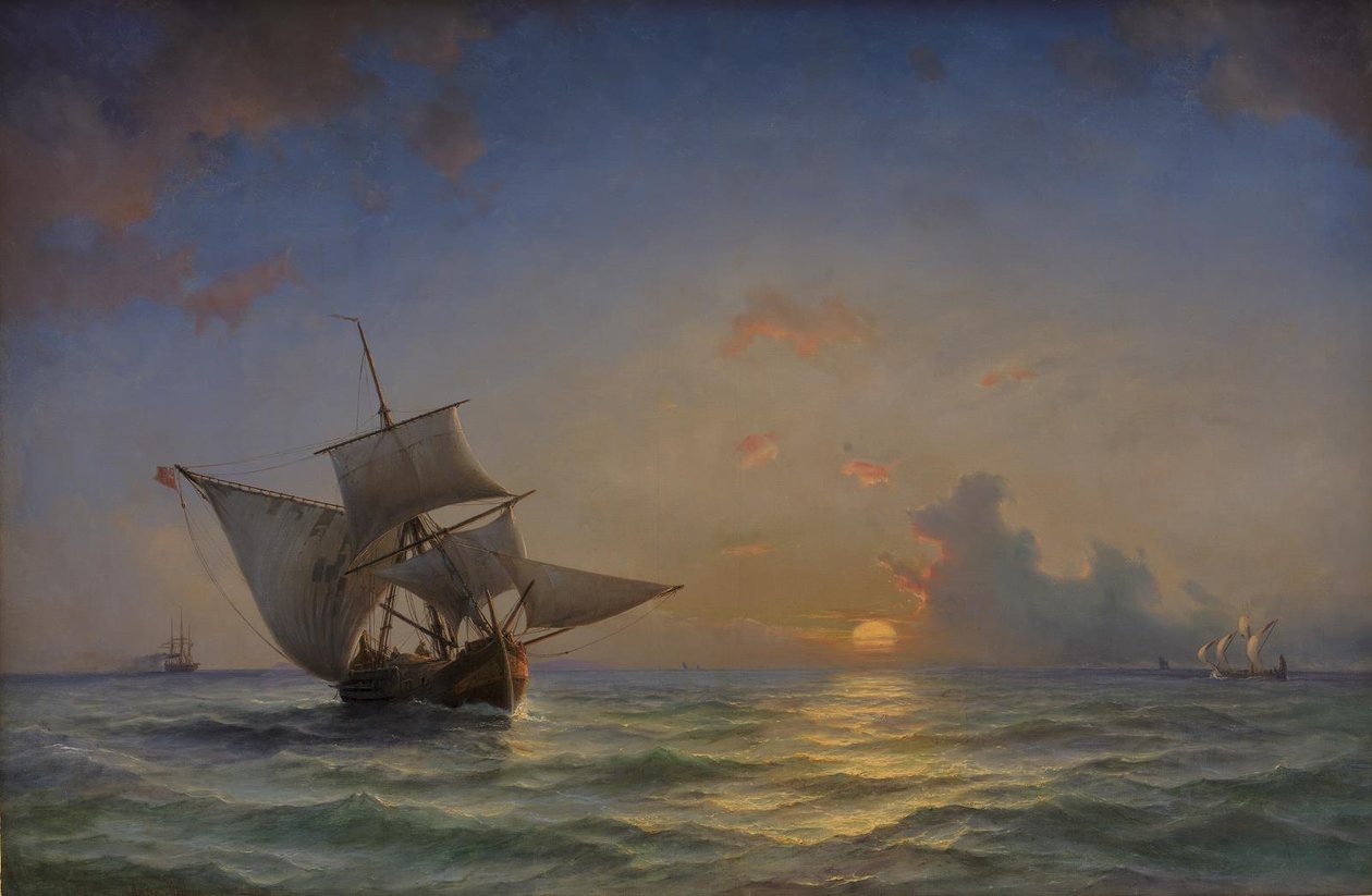 deniz manzarası by Anton Melbye