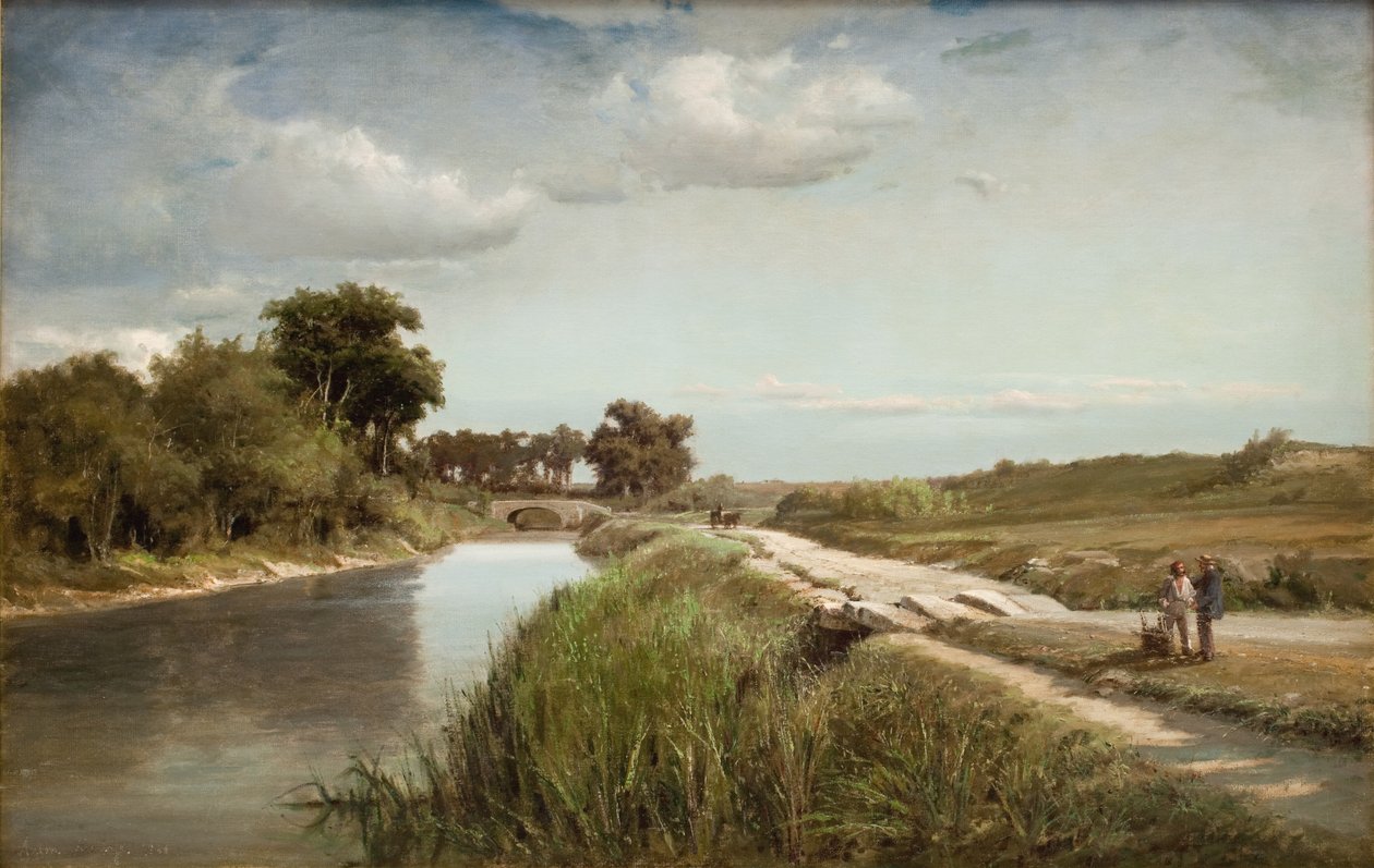 Köprülü Fransız Nehri Manzarası by Anton Melbye