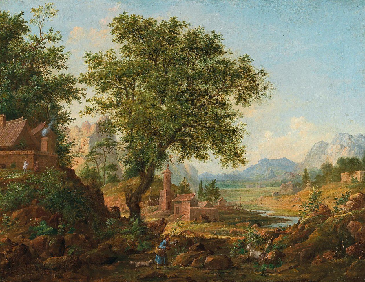 Personel ile Çin manzarası, 1830-1840