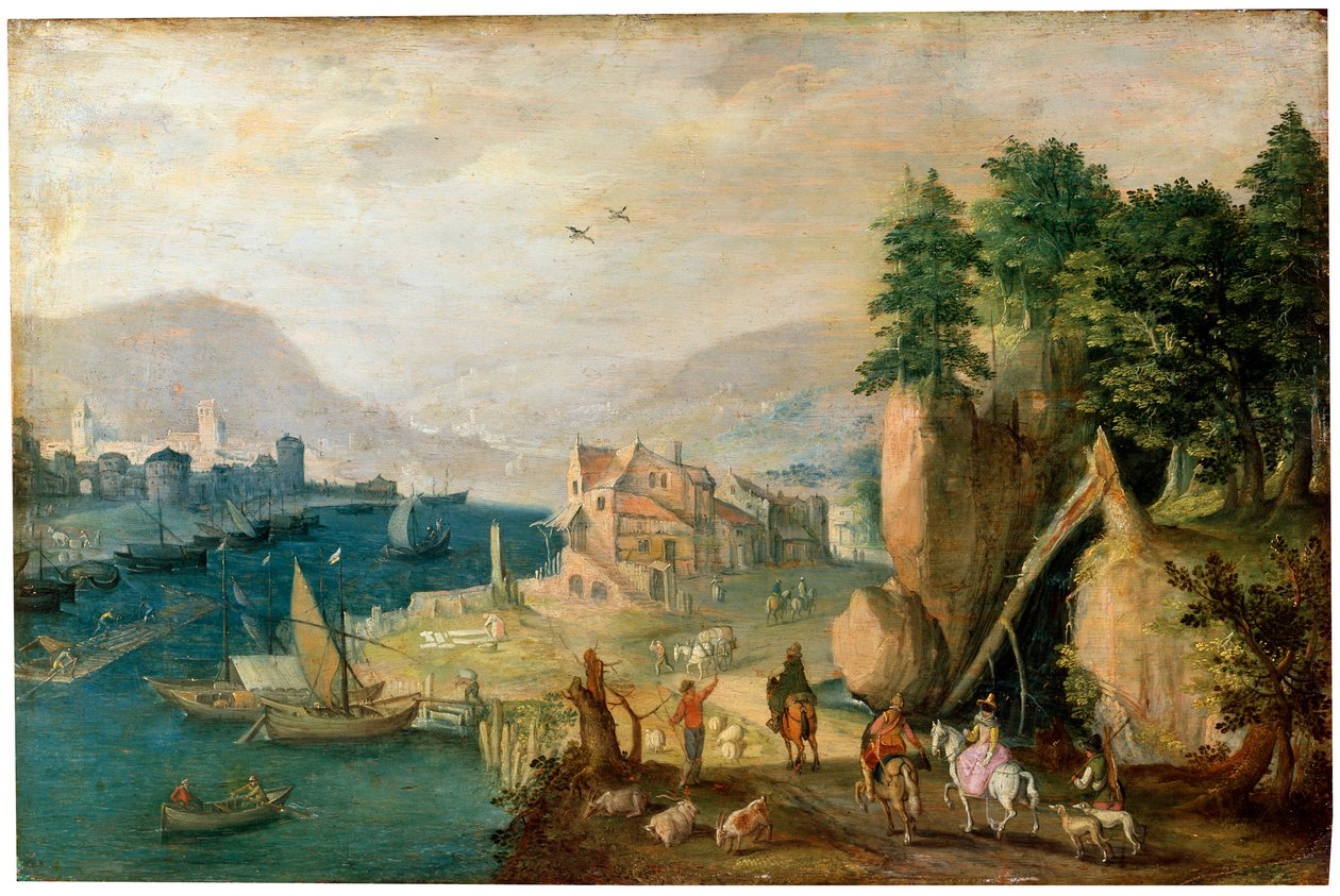 Dağlarda Bir Kasaba, 17. yüzyıl by Anton Mirou