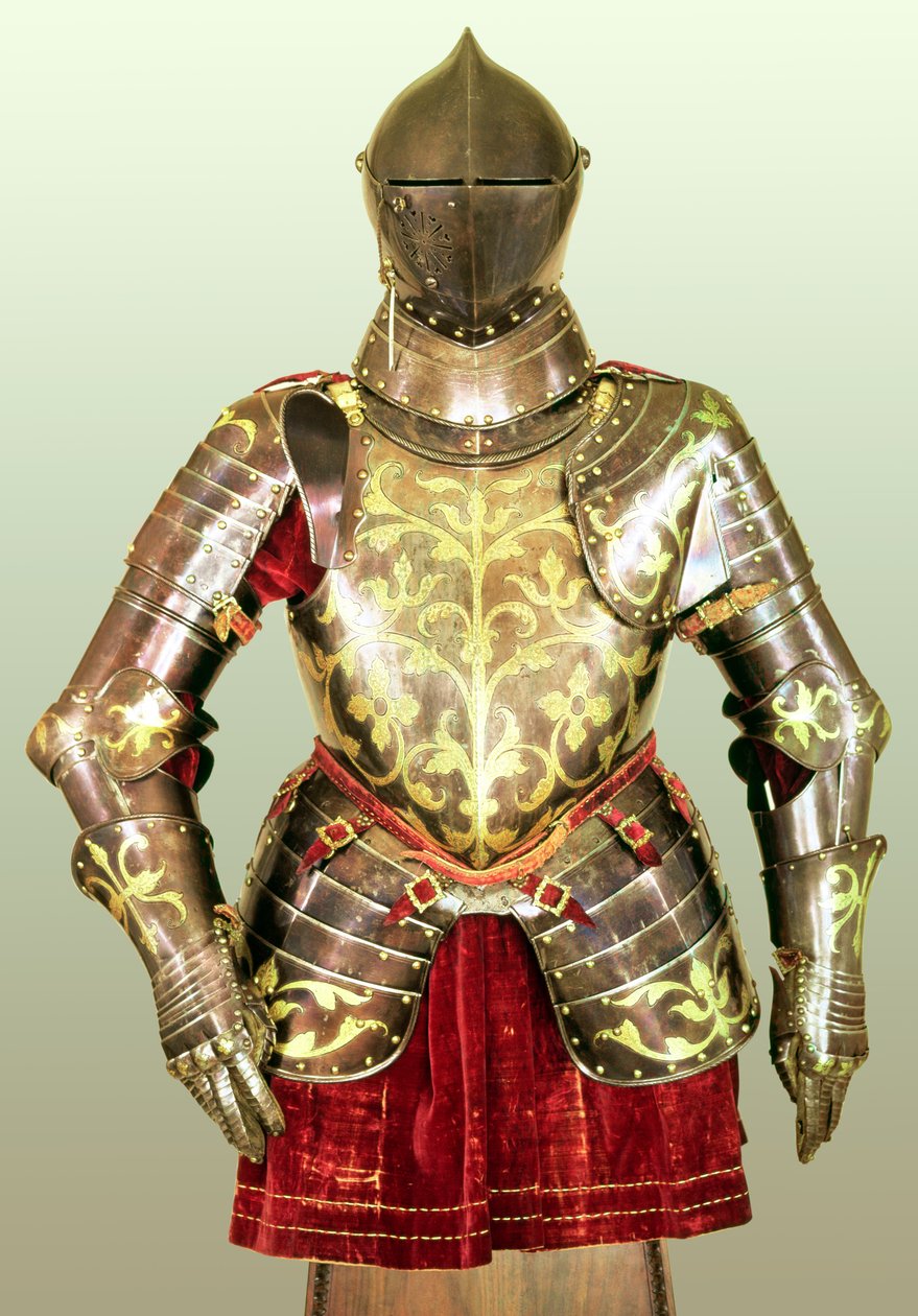 Christian I için yapılmış Zırh Takımı by Anton Peffenhauser