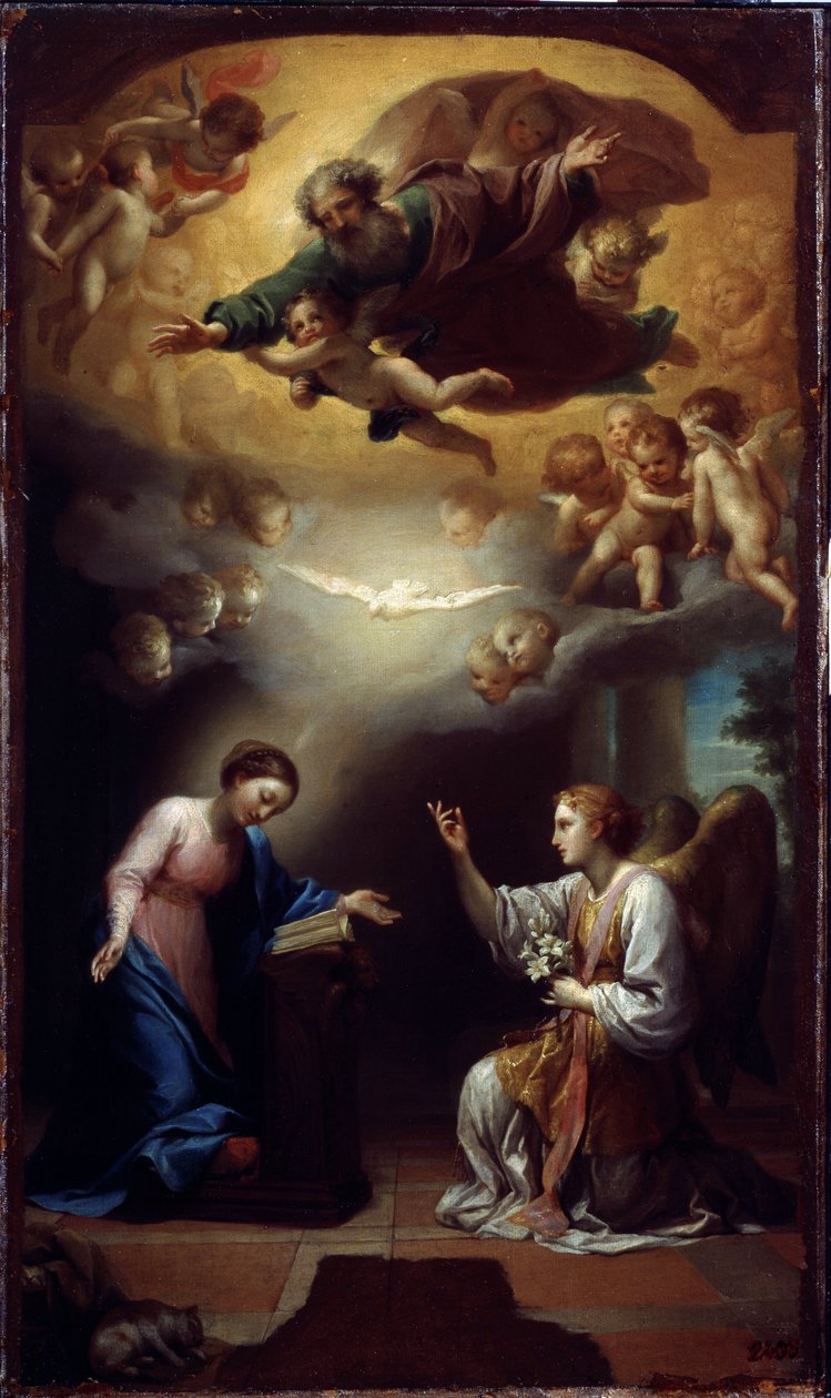 Müjde, c.1767 (tuval üzerine yağlı boya) by Anton Raphael Mengs