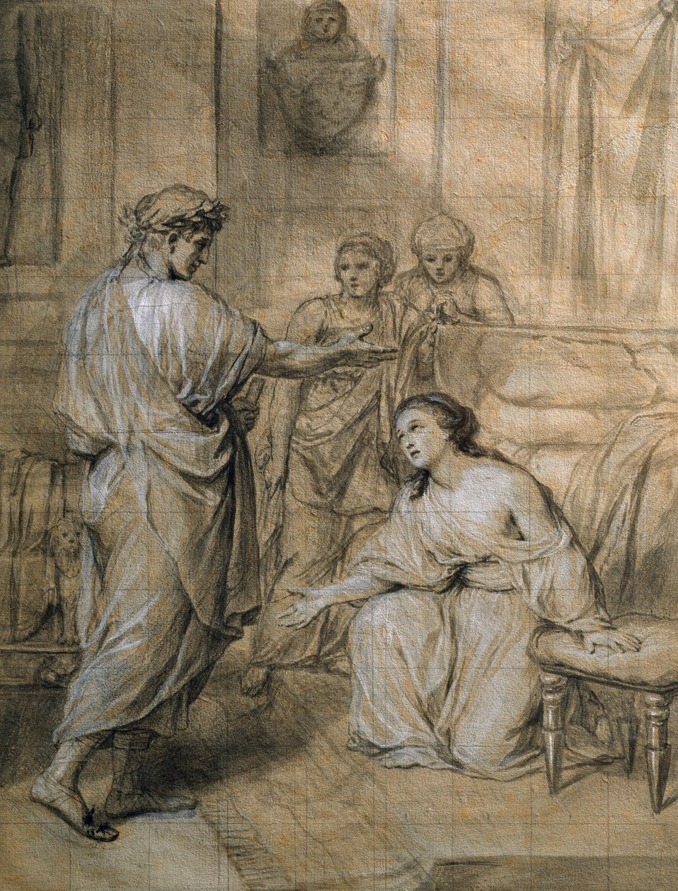 Augustus ve Kleopatra, Anton Raphael Mengs by Anton Raphael Mengs