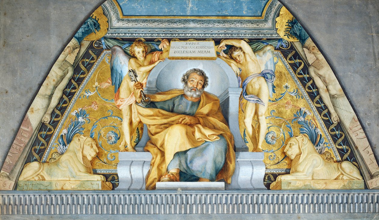 Aziz Petrus Figürü, Anton Raphael Mengs, karışık teknik by Anton Raphael Mengs