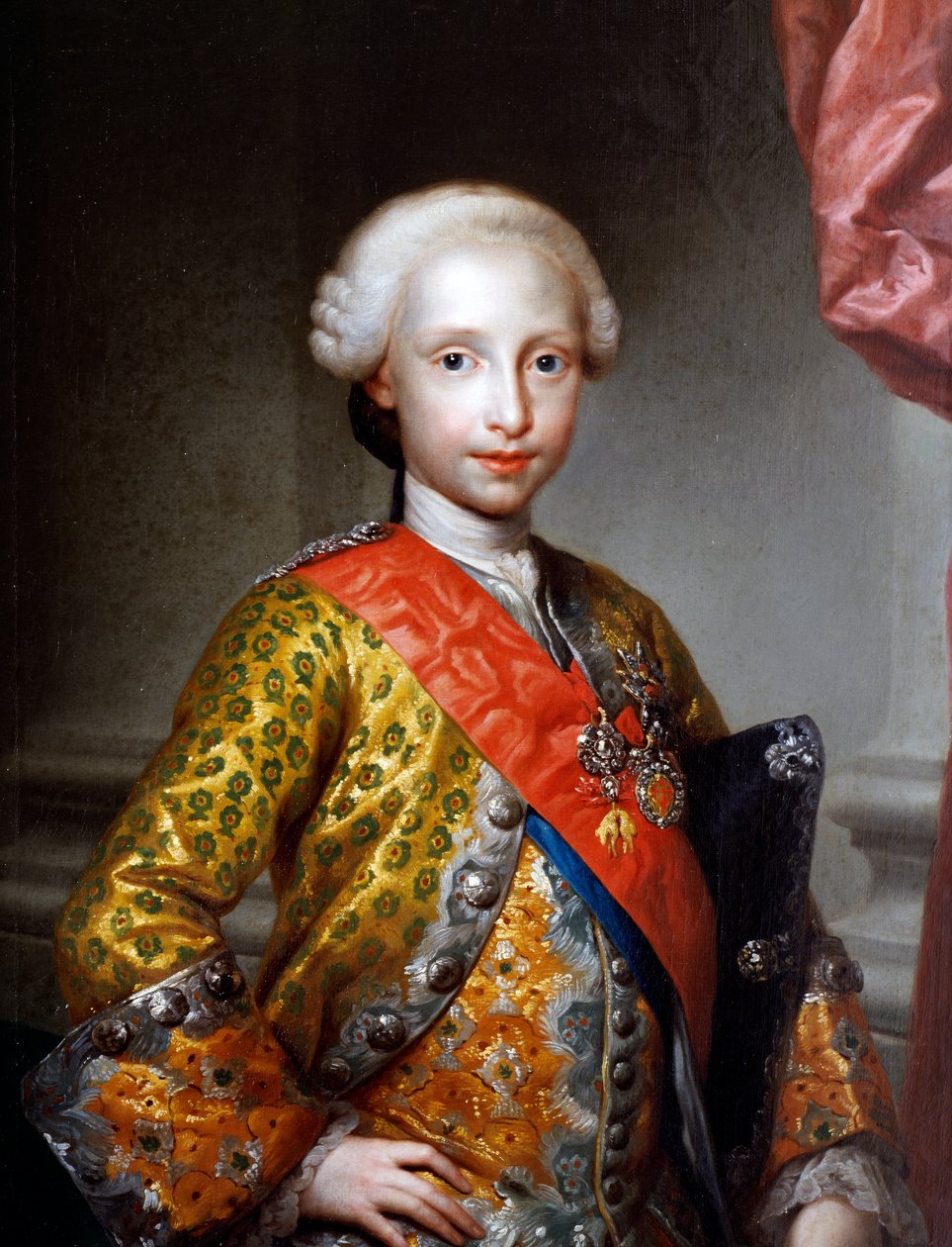 Antonio Pascual de Borbon y Wettin'in (Caserta) portresi by Anton Raphael Mengs