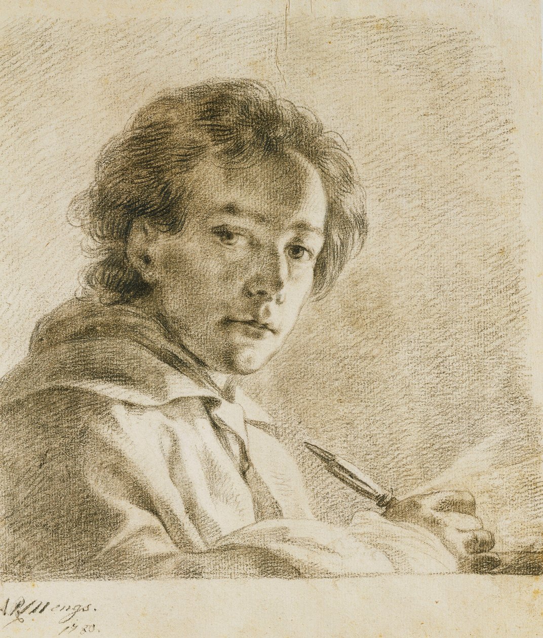 Sanatçının Portresi, 1750 by Anton Raphael Mengs