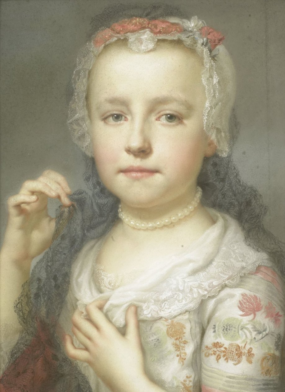Genç bir kızın portresi, muhtemelen sanatçının kız kardeşi Julie Carlotta Mengs by Anton Raphael Mengs