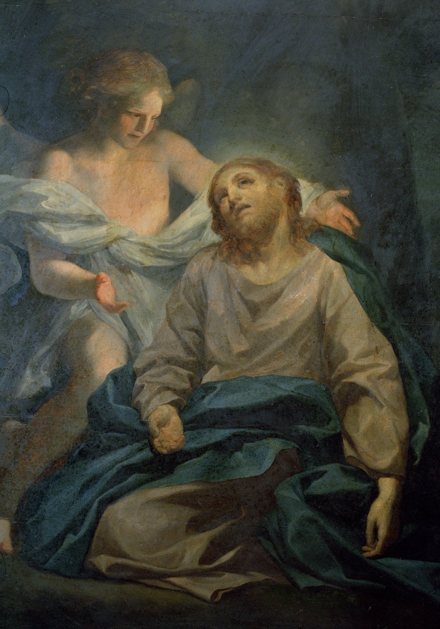 Meyve bahçesinde dua etmek by Anton Raphael Mengs