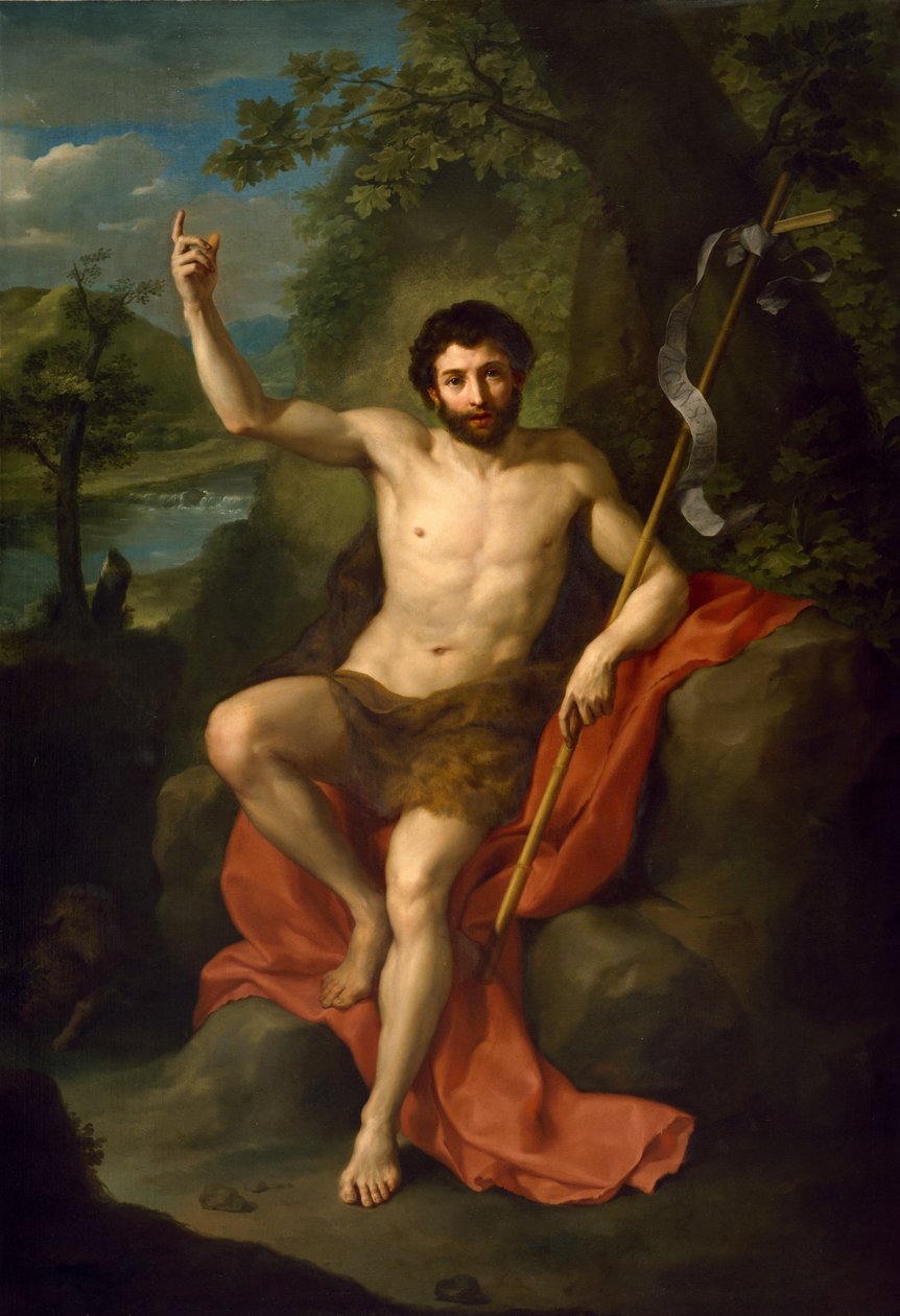 Vaftizci Yahya Vahşi Doğada Vaaz Eder by Anton Raphael Mengs