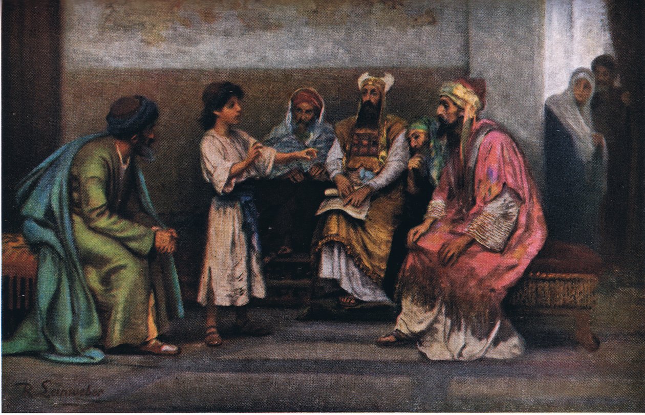 Tapınakta doktorlarla Mesih, John Winston Company tarafından yayınlanan Hulberts Story of the İncil