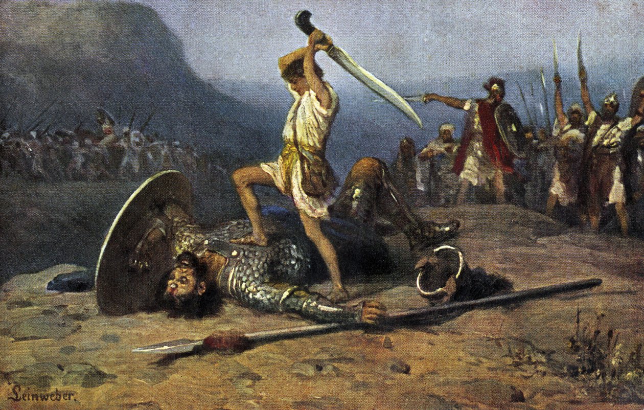 David ve Golyat - İncil by Anton Robert Leinweber