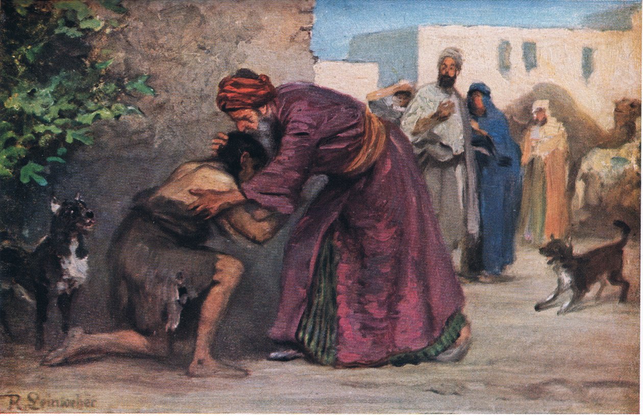 The John Winston Company tarafından yayınlanan Hulbert'in Story of the Bible adlı kitabından müsrif oğul, 1932 by Anton Robert Leinweber