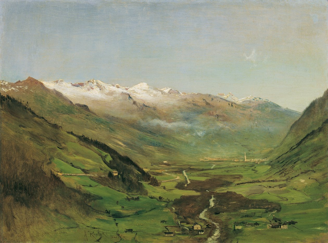 Das Gasteinertal I by Anton Romako