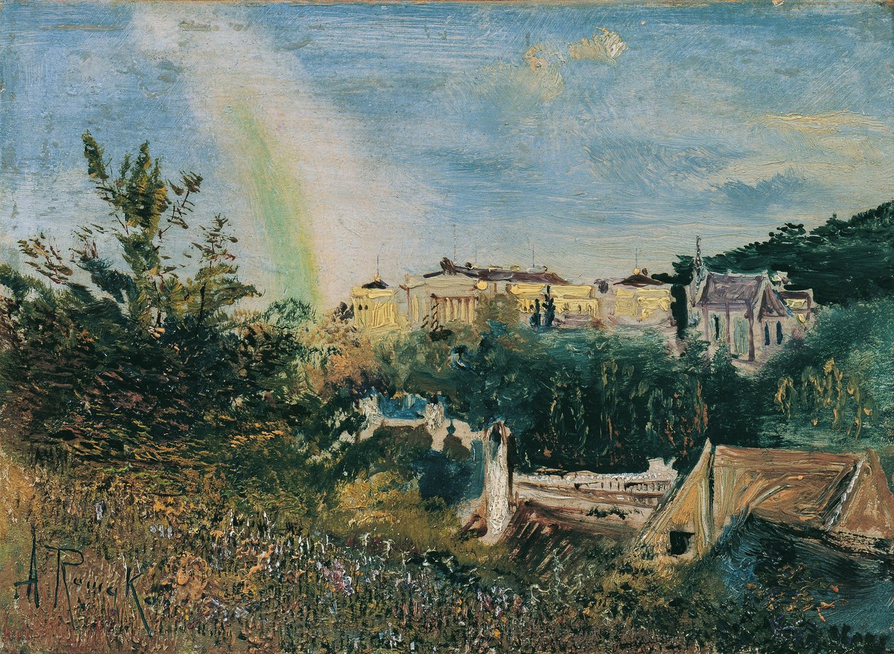 Baden yakınlarındaki Weilburg by Anton Romako