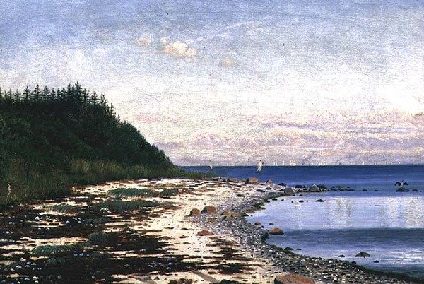 Langeland açıklarında Yelkenli Tekneler by Anton Thorenfeld