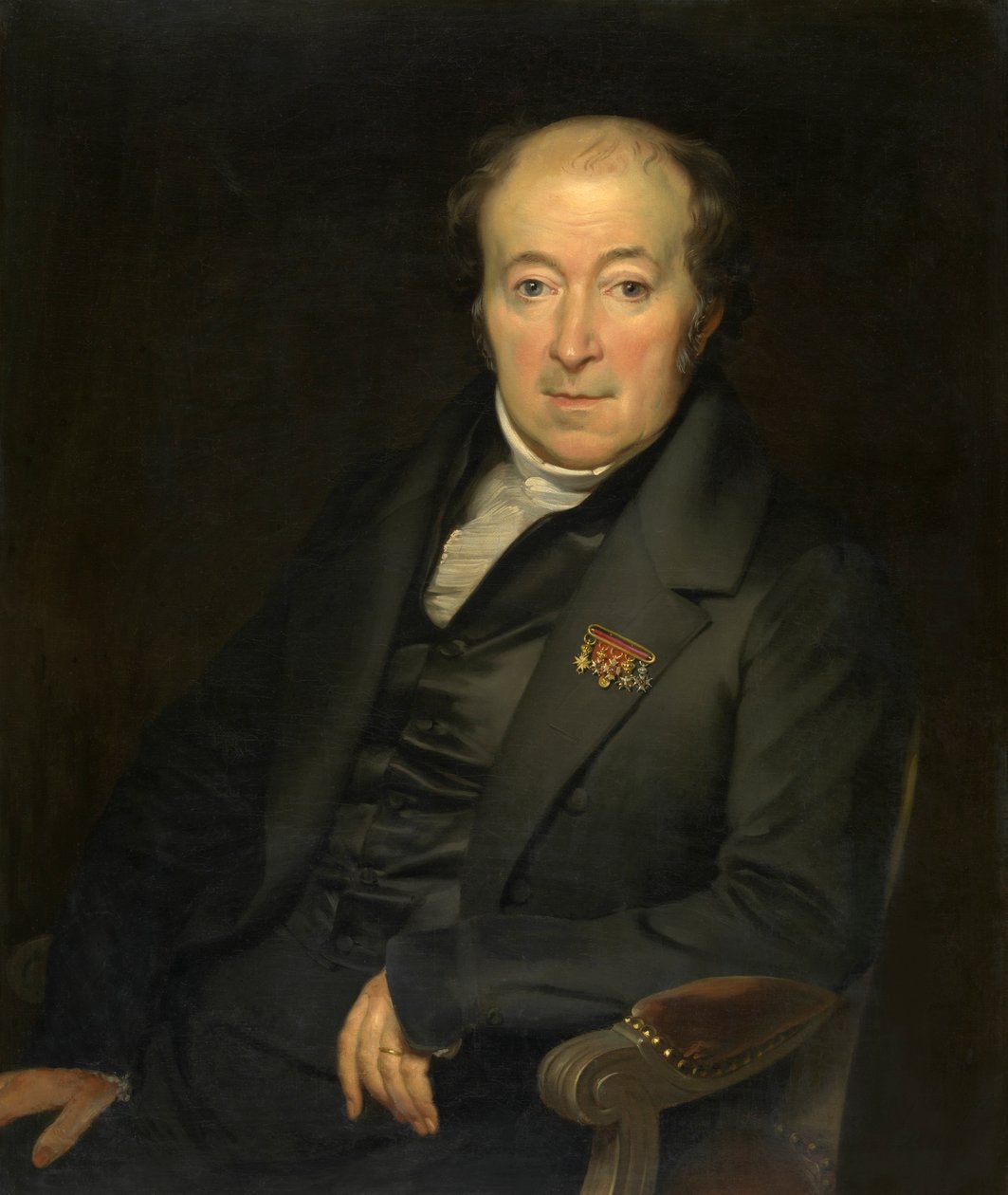 Ressam Mattheus Ignatius van Bree (tuval üzerine yağlı boya) by Anton van Ysendyck