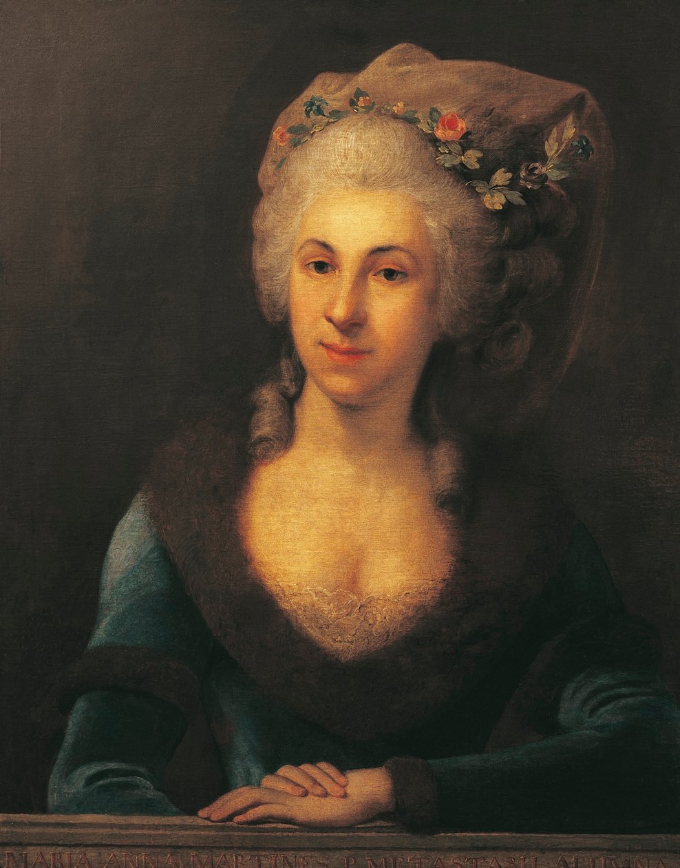 Avusturya, Viyana, Marianne von Martines'in Portresi, şarkıcı ve besteci, Franz Joseph Haydn'ın Öğrencisi by Anton von Maron