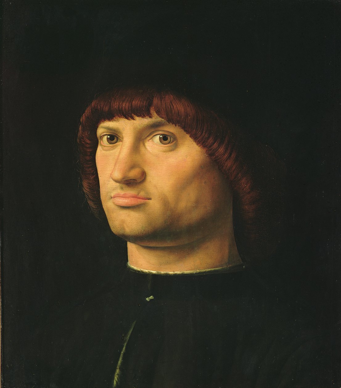 Portrait of a Man, or The Condottiere, 1475  by Antonello da Messina