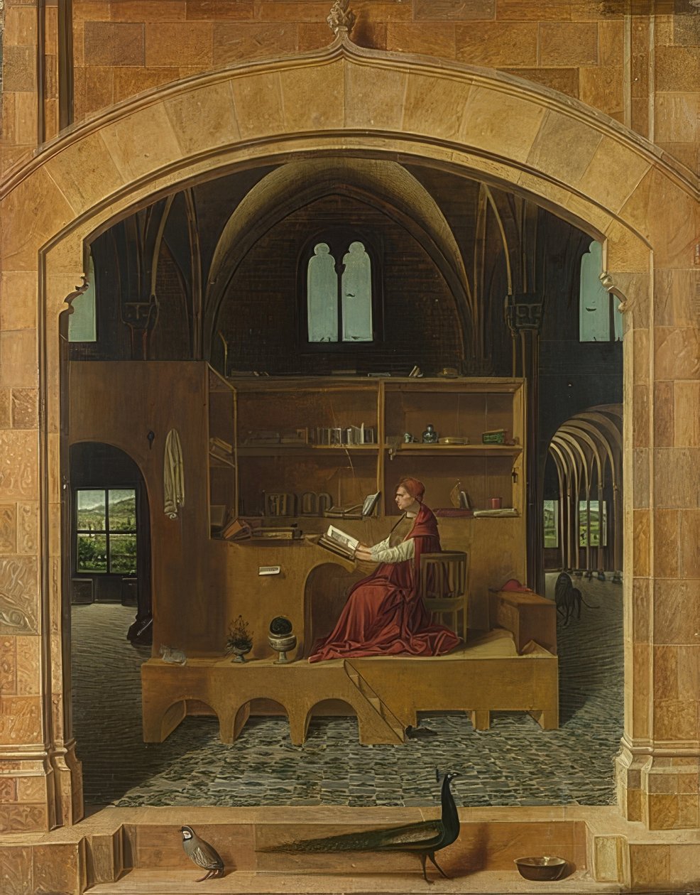 Durumda Aziz Jerome. 1475 civarında by Antonello da Messina