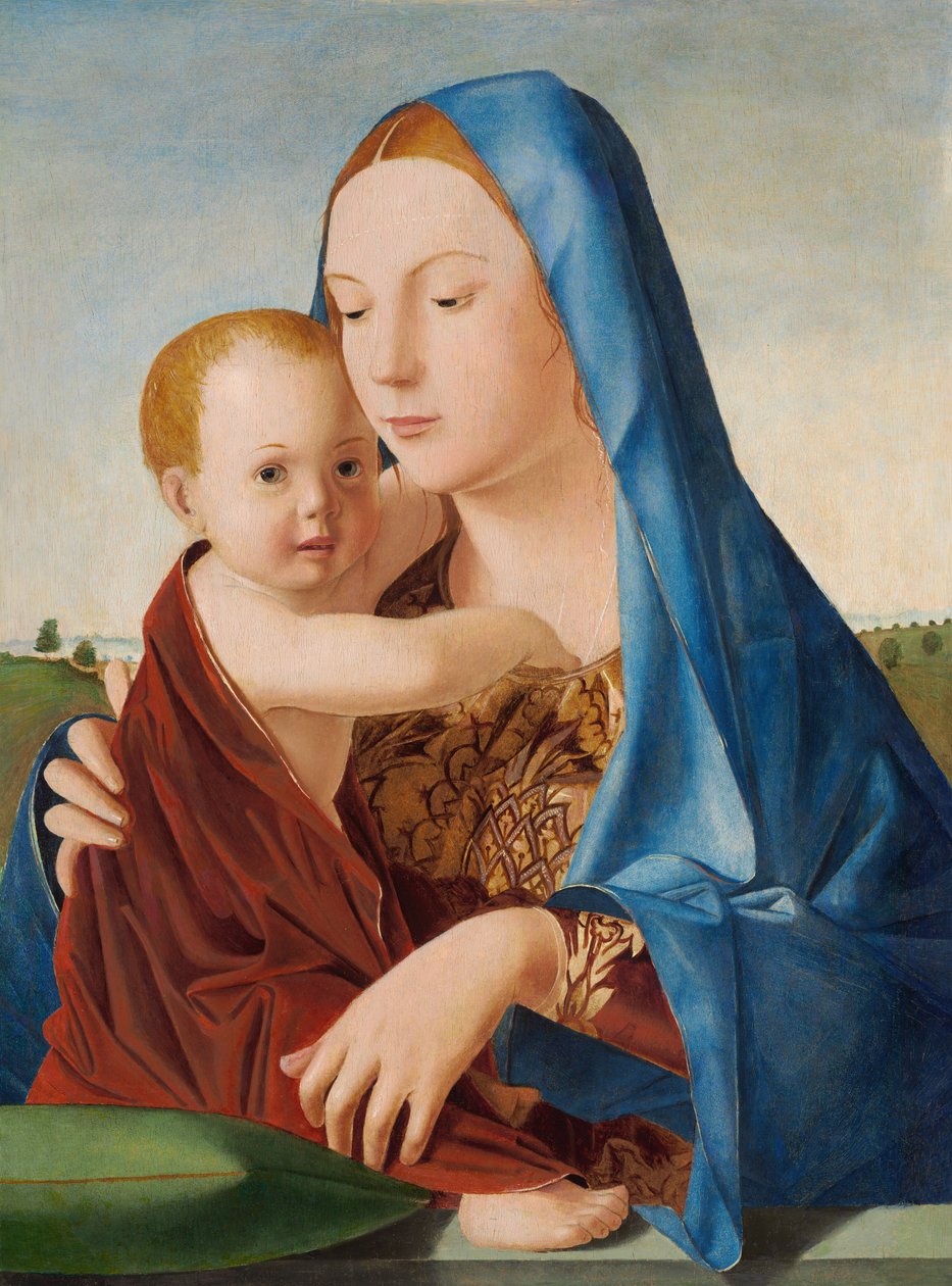 madonna ve çocuk by Antonello da Messina