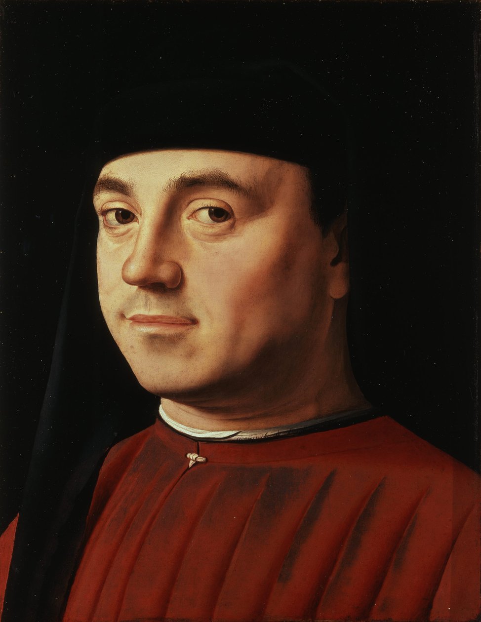 bir adam portresi by Antonello da Messina