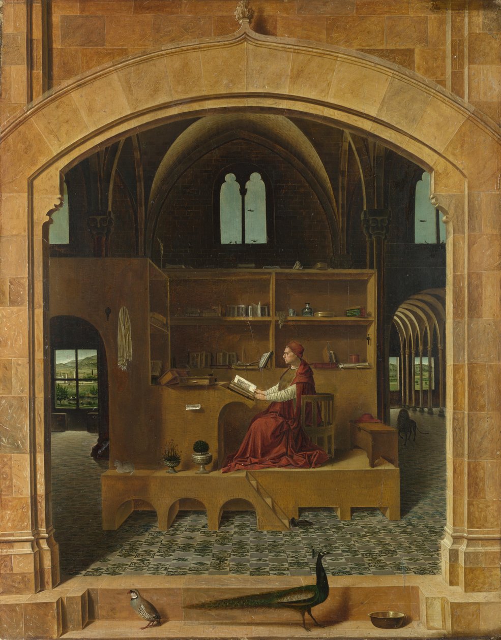 Aziz Jerome Çalışmasında, yaklaşık 1475 by Antonello da Messina