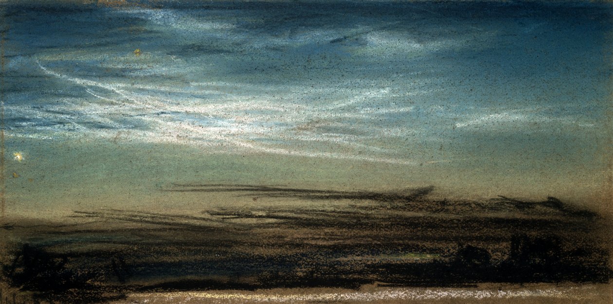 Gün batımı ve gece bulutu, 6 Temmuz 1885 by Frederick (attr. to) Barnard