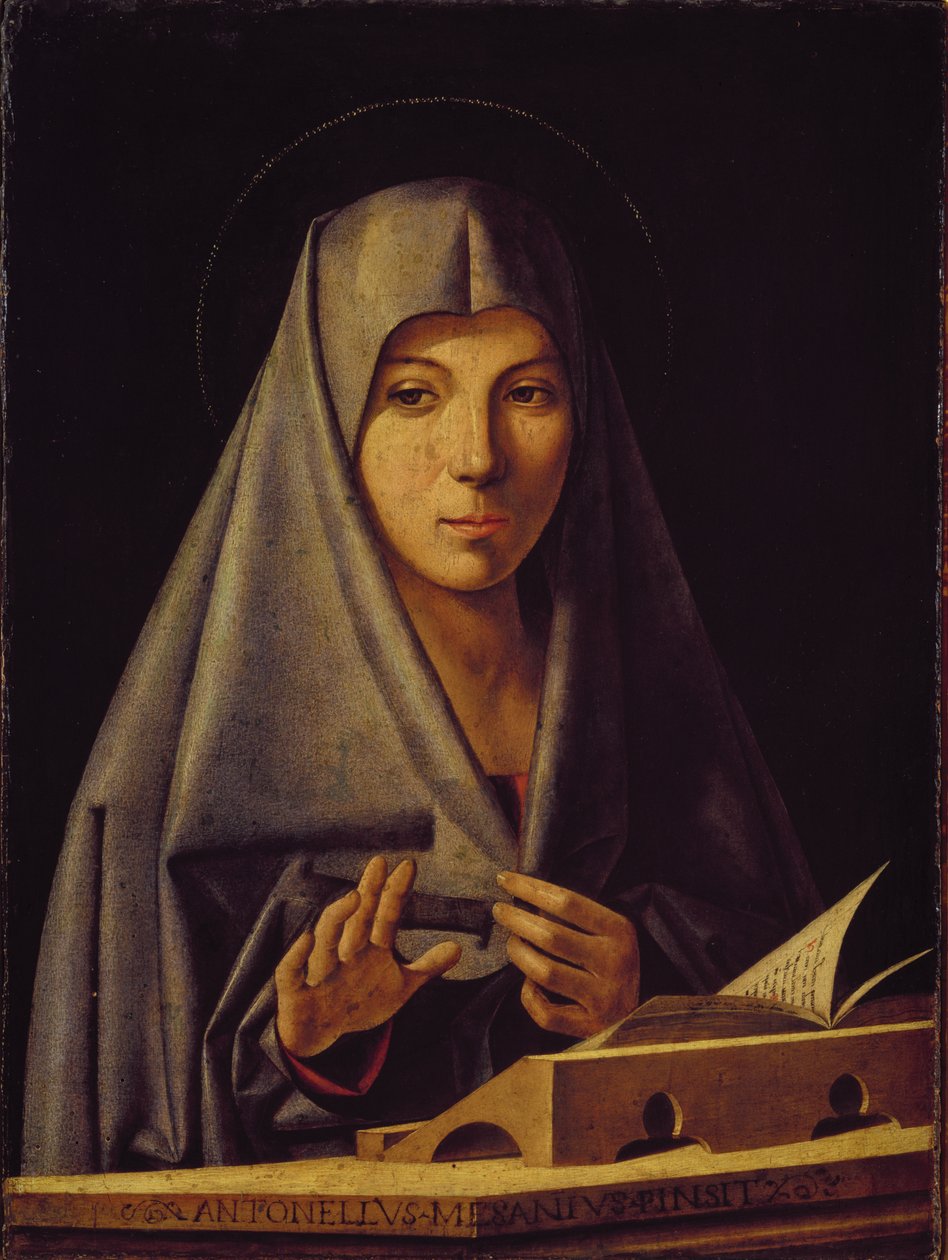 Bakire Açıklandı by Antonello da Messina