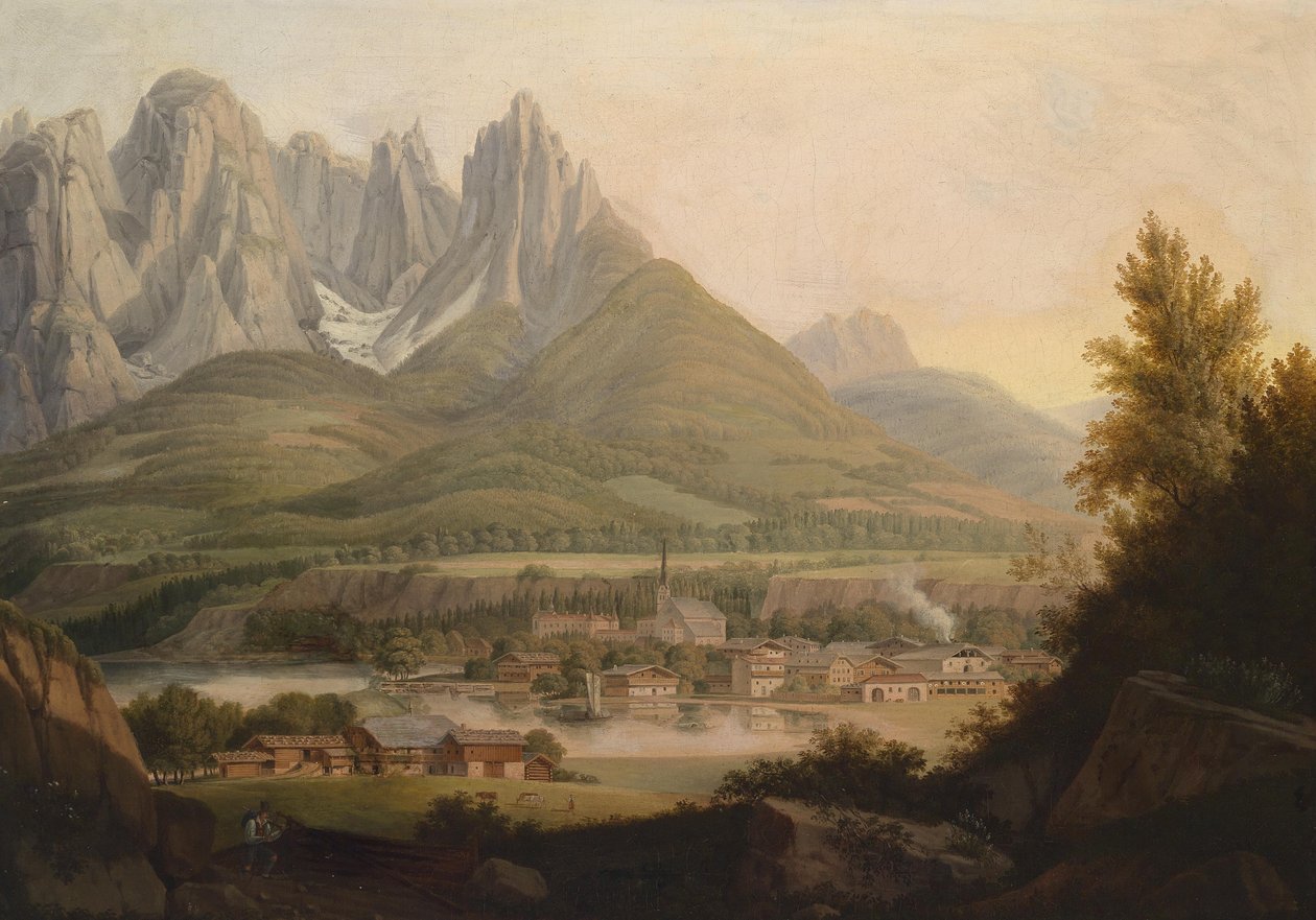 Nehir kıyısındaki şehir by Antoni Lange