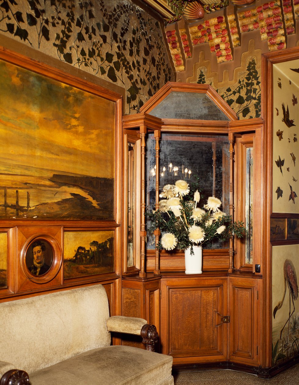 Yemek odası, Casa Vicens, Barselona, mimar Antoni Gaudi tarafından. ispanya by Antoni Gaudi