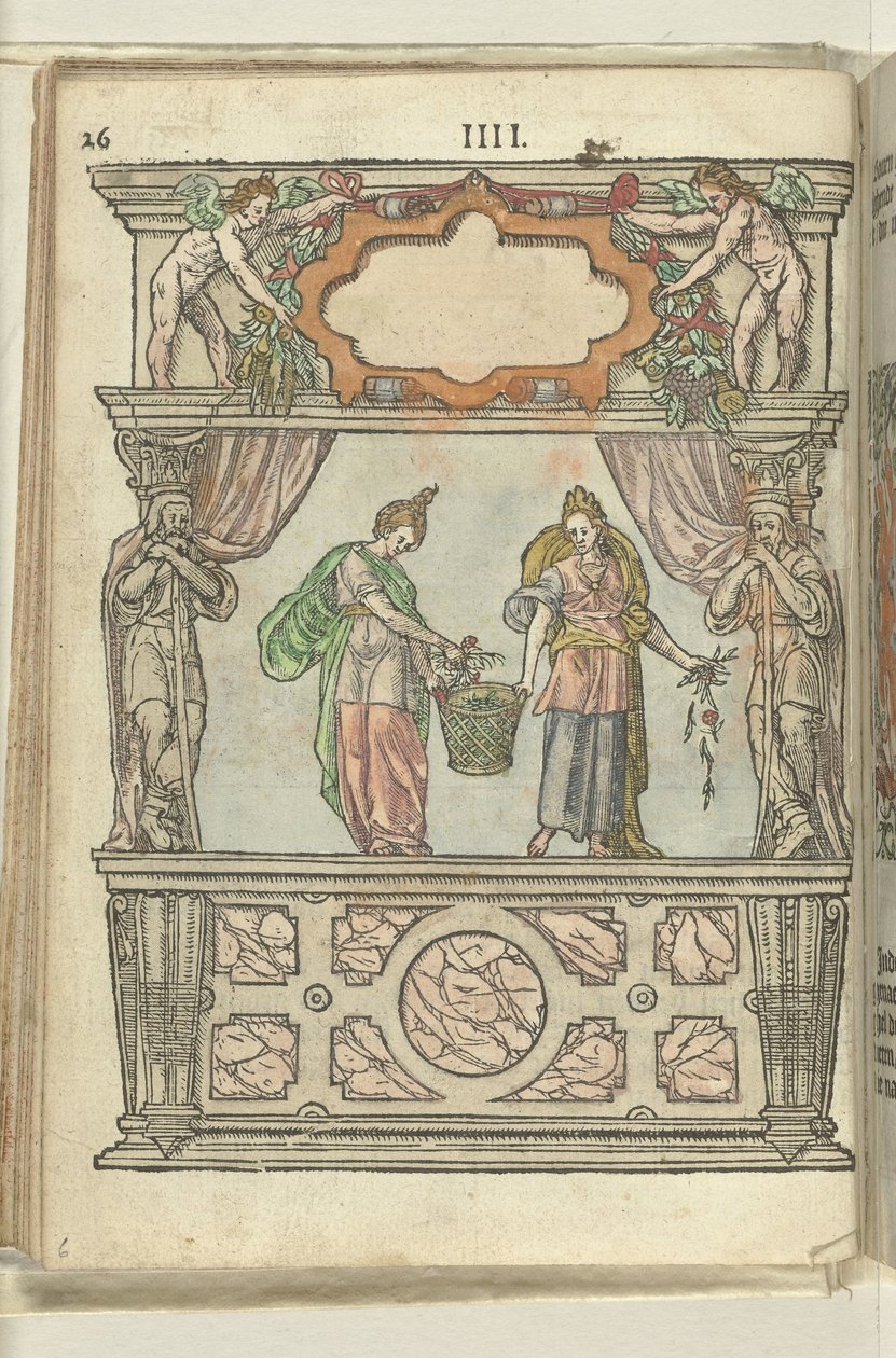 Hebe ve Voluptas ile sahne, 1578 by Antoni van Leest
