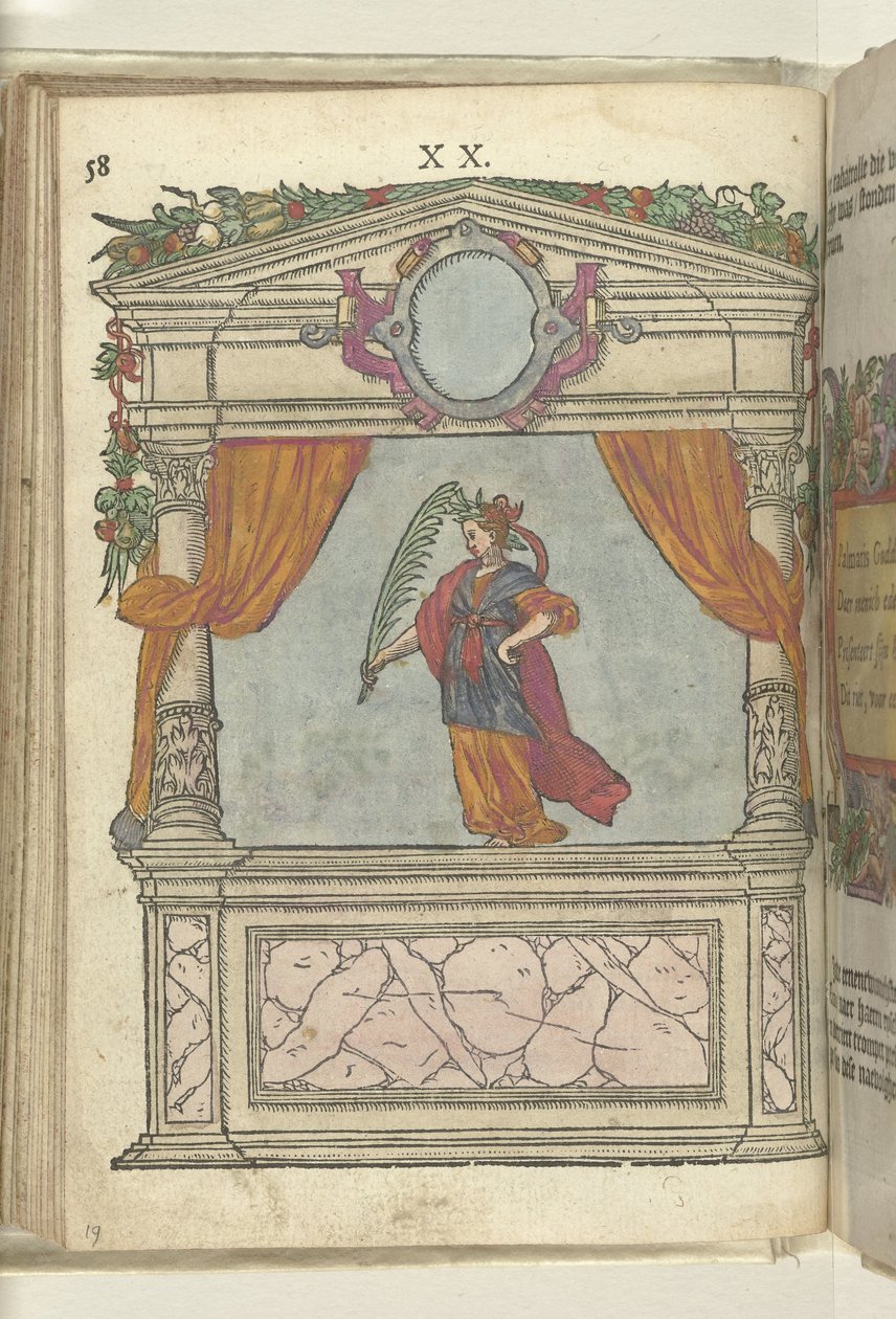 Zaferin Kişileştirilmesiyle Sahne (Palmaris), 1578 by Antoni van Leest
