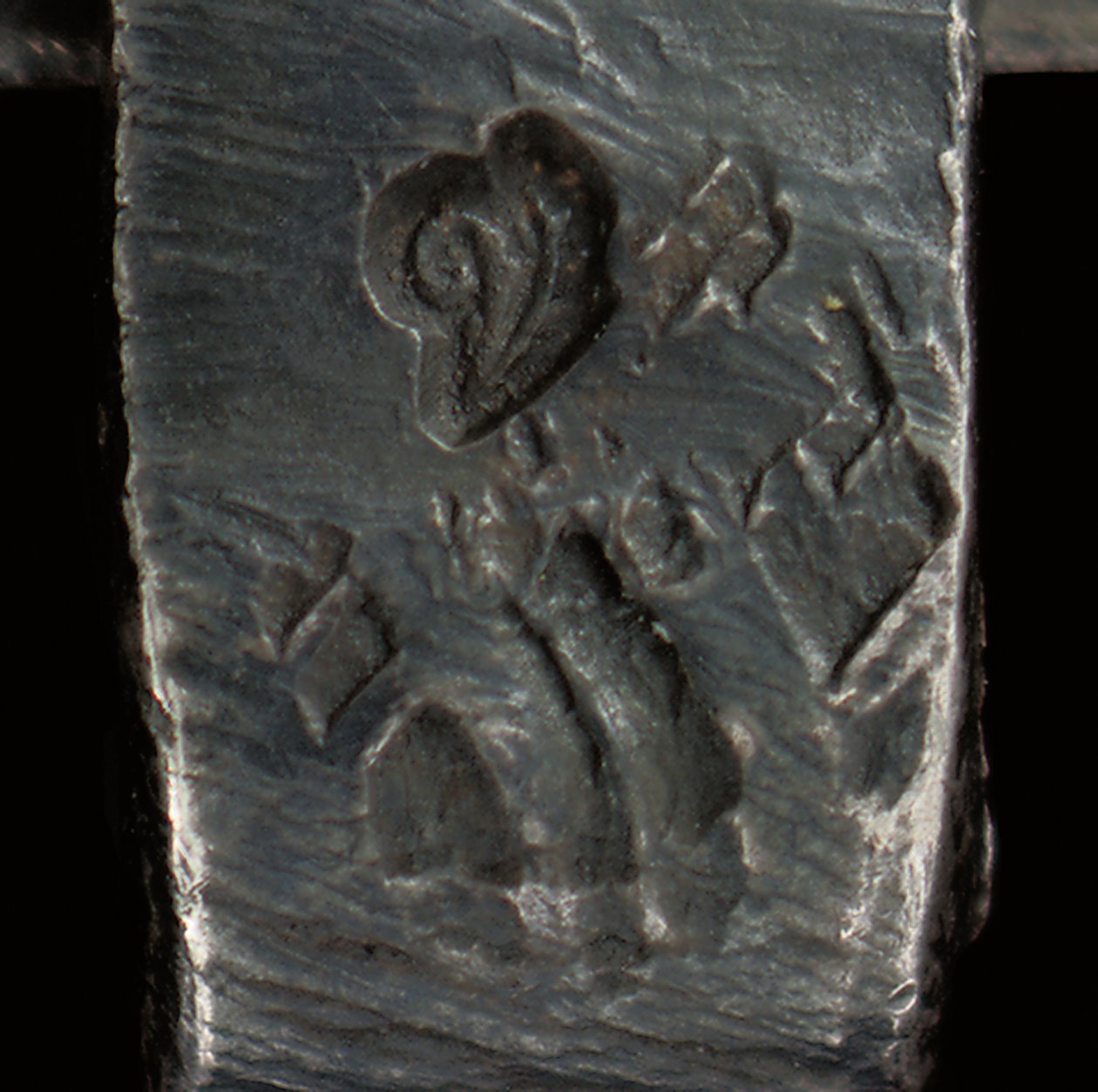 Mikroskop, c.1690 (gümüş ve cam) (ayrıca bkz. 1121456-60) by Antoni van Leeuwenhoek