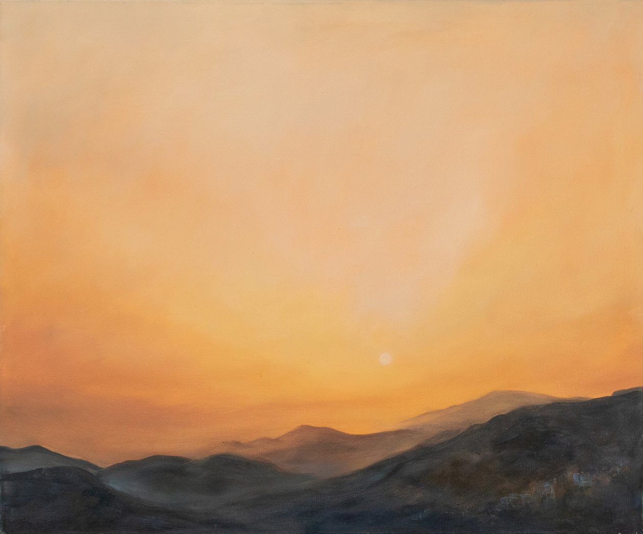 Afrika kumu, Endülüs, 2002 (tuval üzerine yağlı boya) by Antonia Myatt