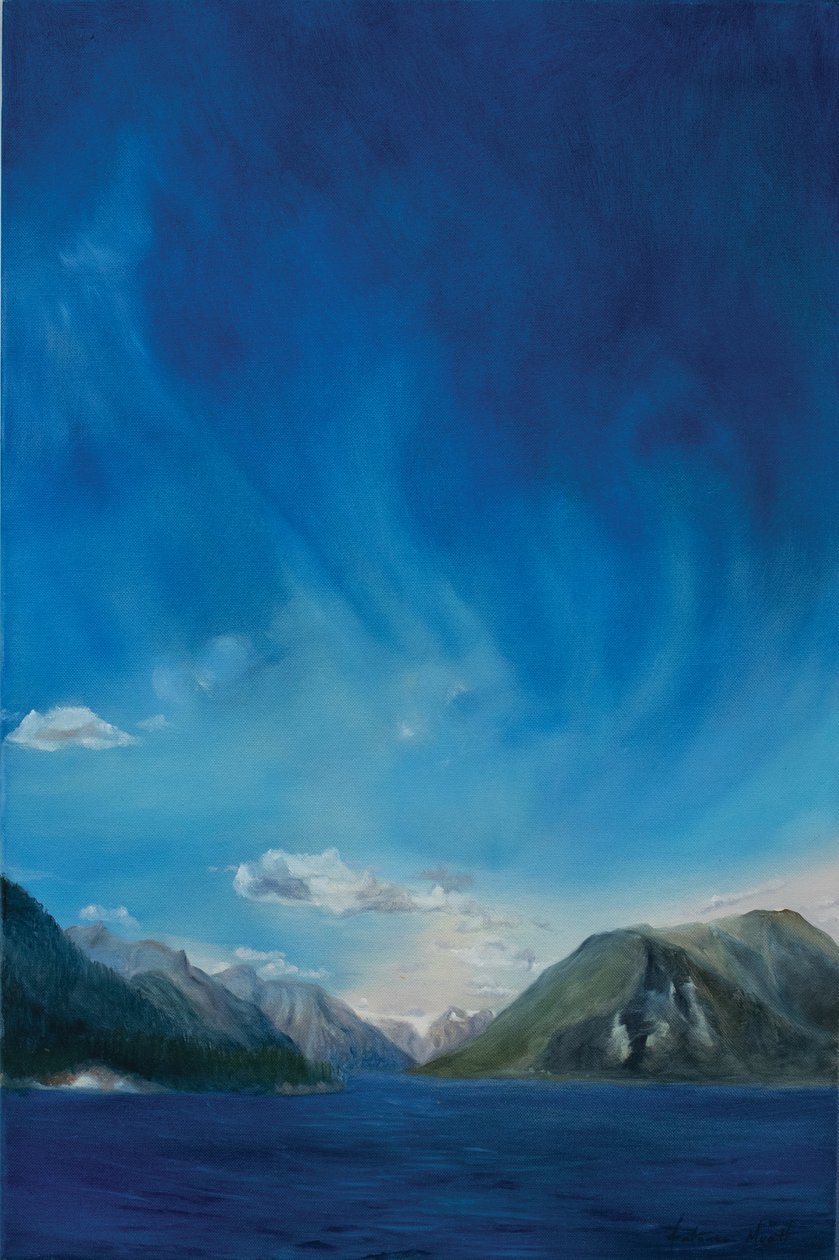 Norveç Fiyortları, 2011 (tuval üzerine yağlıboya) by Antonia Myatt