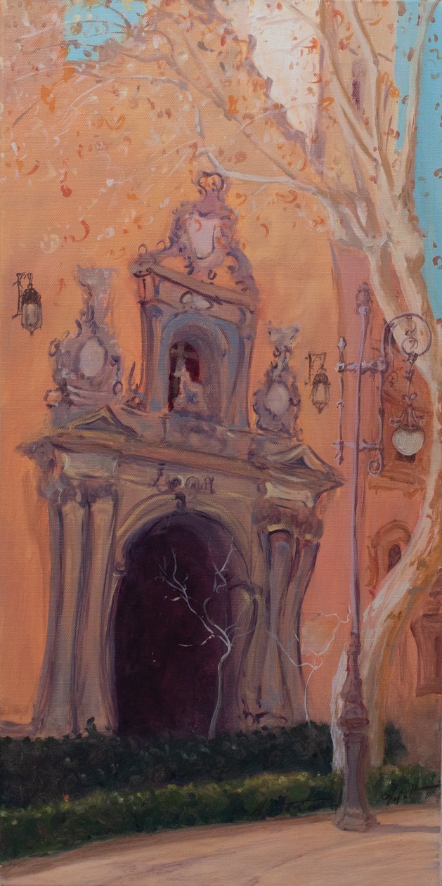 Granada Kapısı, 2016 (tuval üzerine yağlıboya) by Antonia Myatt