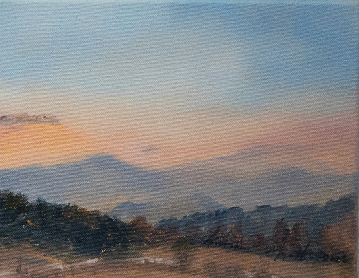 İtalya Tepeleri, 2018 (tuval üzerine yağlıboya) by Antonia Myatt