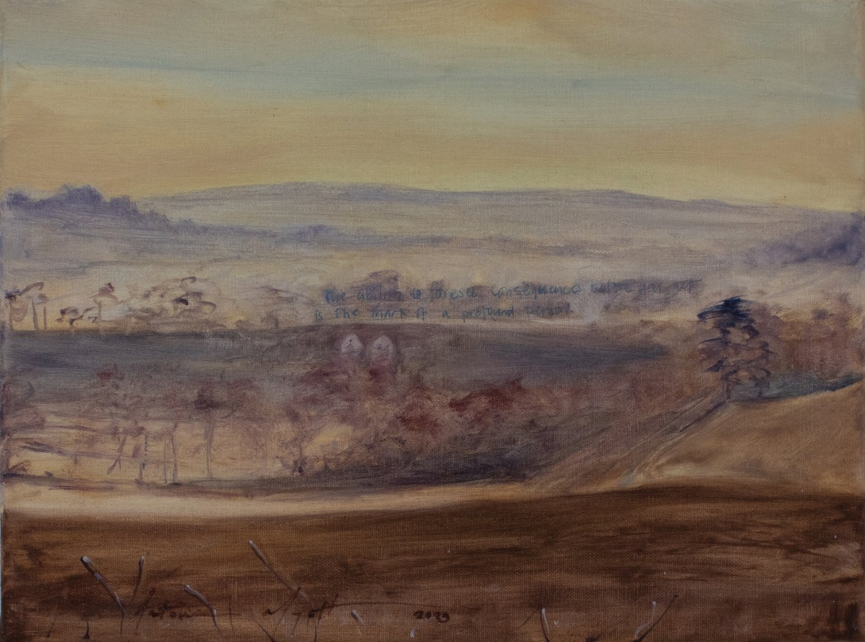 Yedi gözlü köprü Somerton, 2023 (tuval üzerine yağlı boya) by Antonia Myatt