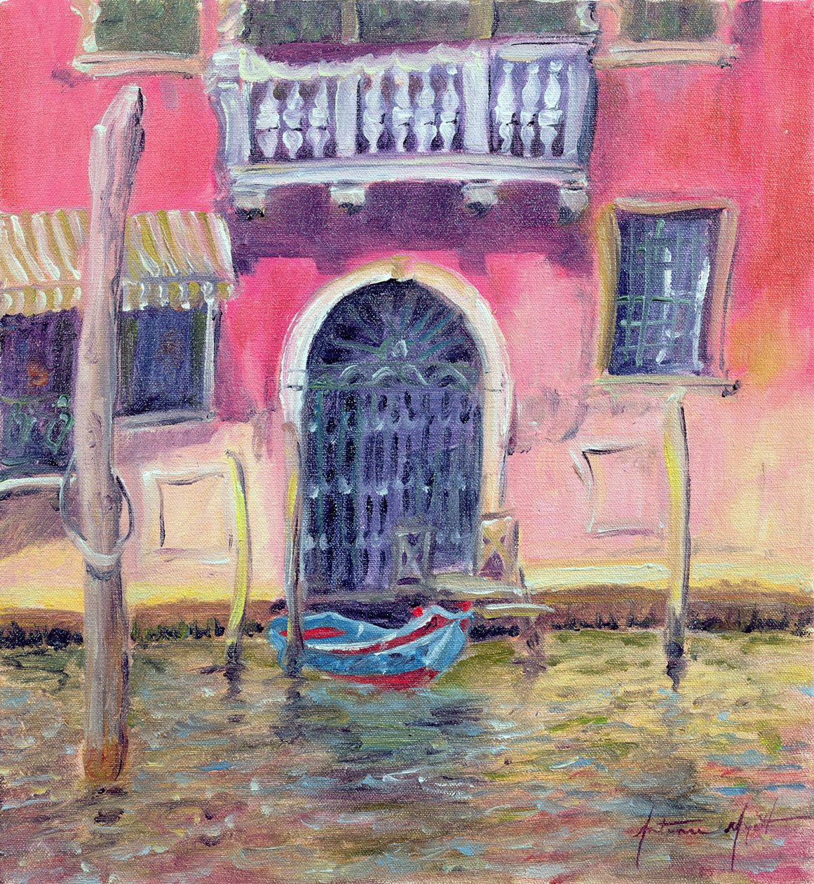 Venedik Balkon, 2000 by Antonia Myatt