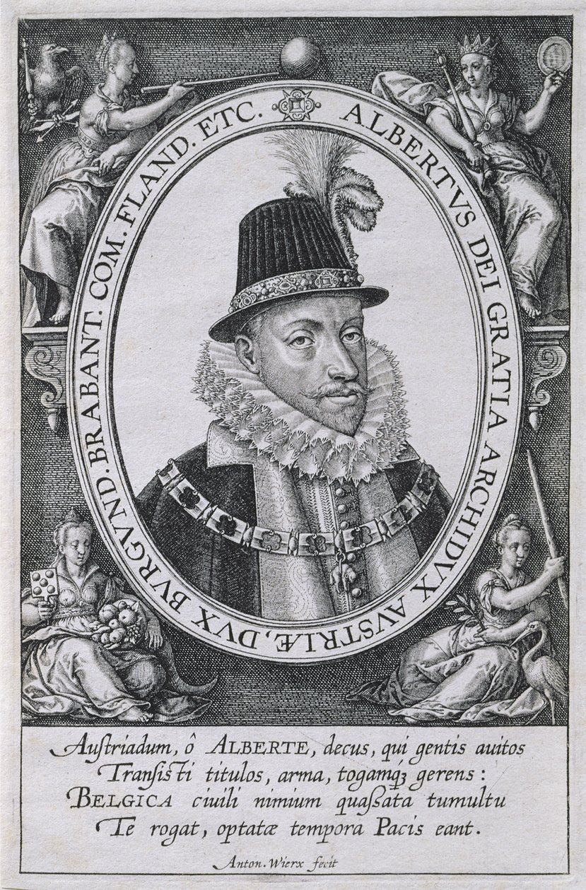 Avusturya Arşidükü Albert'in Portresi (1559-1621) by Antonie Wierix