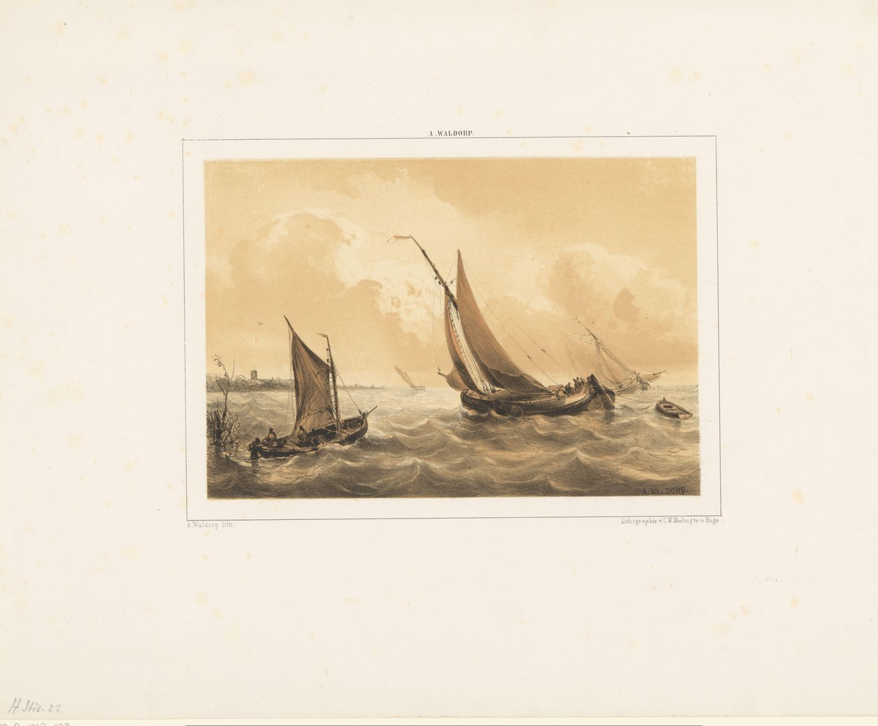 Denizde yelkenliler by Antonie Waldorp