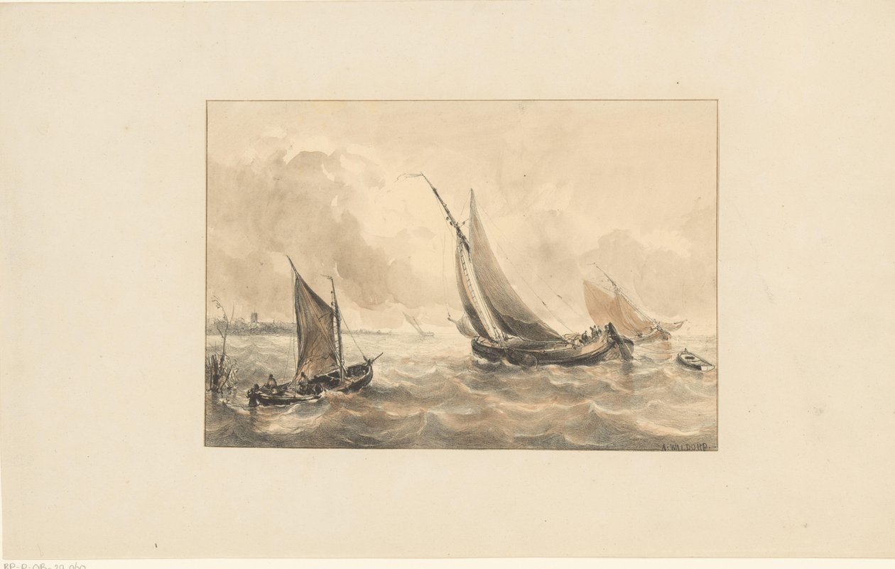 Denizde yelkenliler by Antonie Waldorp