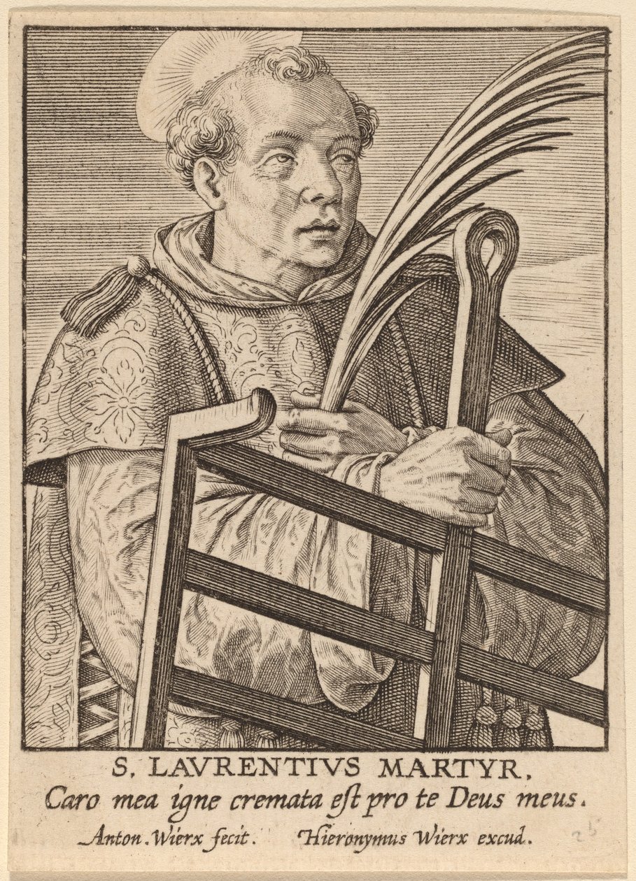 Aziz Lawrence Şehit by Antonie Wierix