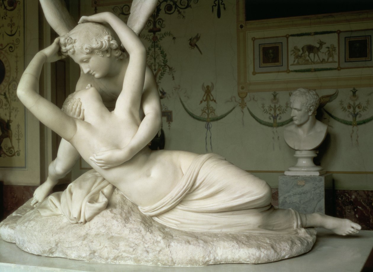 Aşk Tanrısı ve Ruh, 1796 (mermer) by Antonio Canova