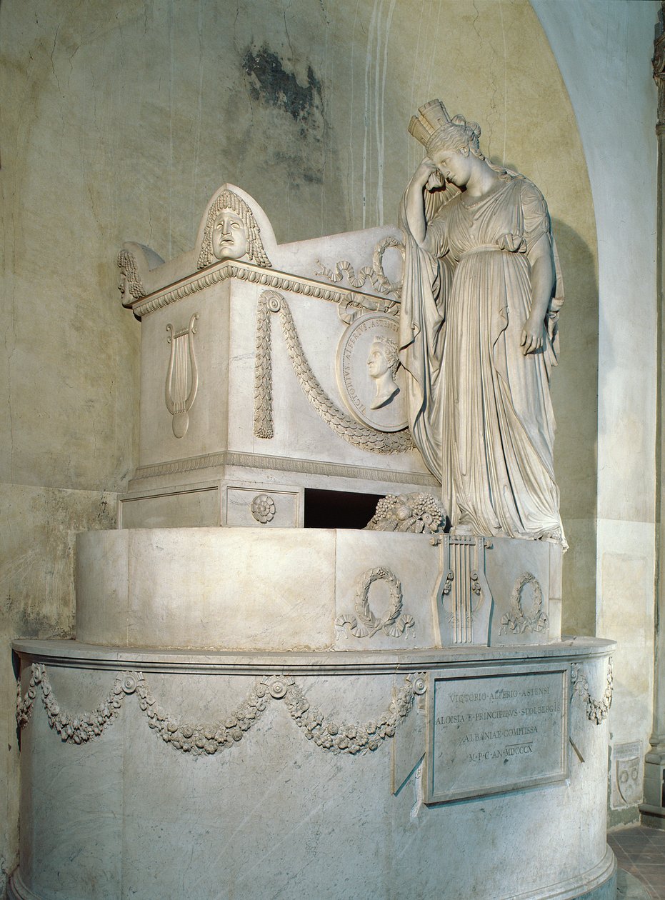 Vittorio Alfieri Anıtı (mermer) by Antonio Canova