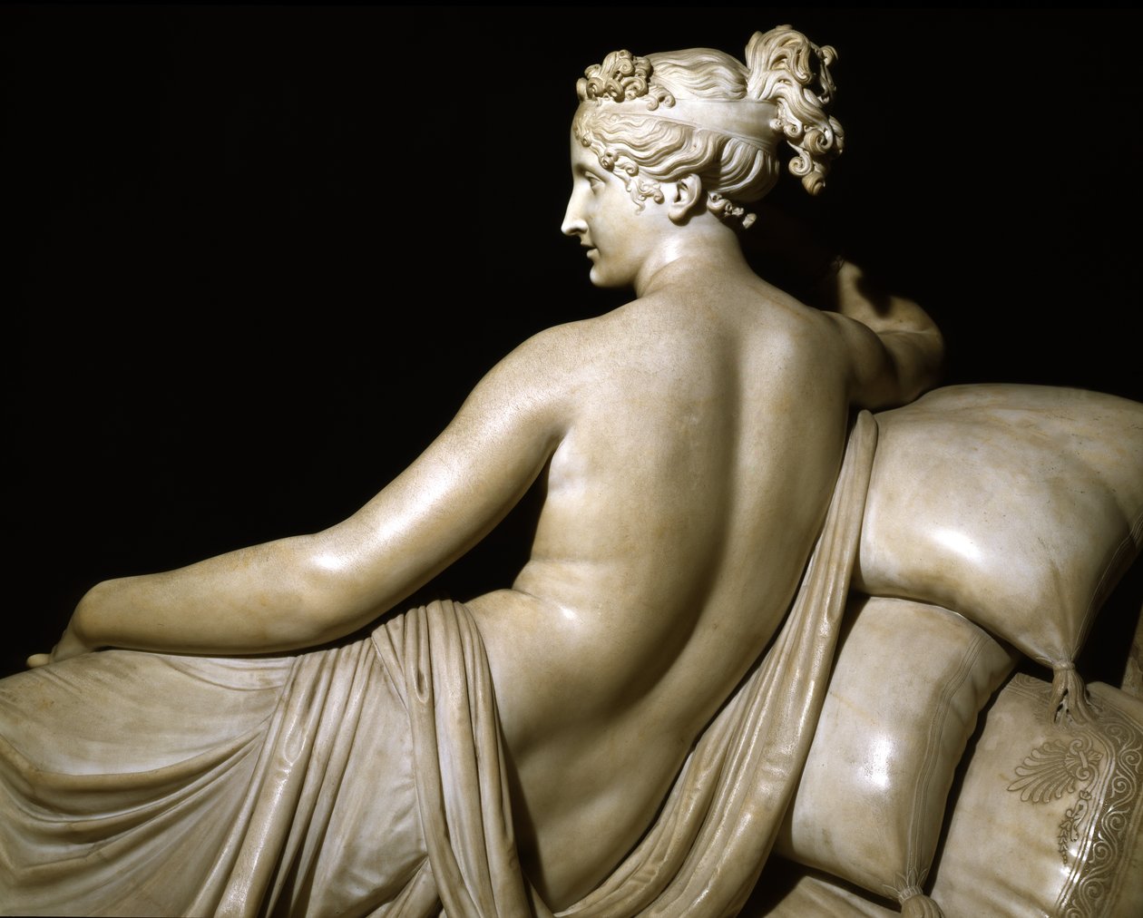 Pauline Bonaparte Venüs Muzaffer olarak, 1805-08 dolayları (mermer) by Antonio Canova