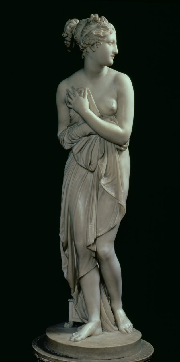 Venüs, önden görünüm, 1810 (mermer) (ayrıca bkz. 124326) by Antonio Canova